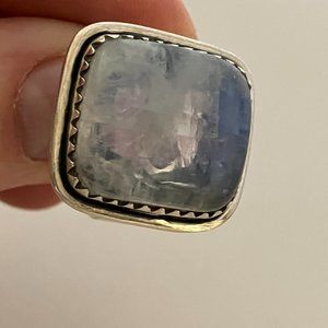 Moonestone 925 Sterling Silver ring Size 7.5